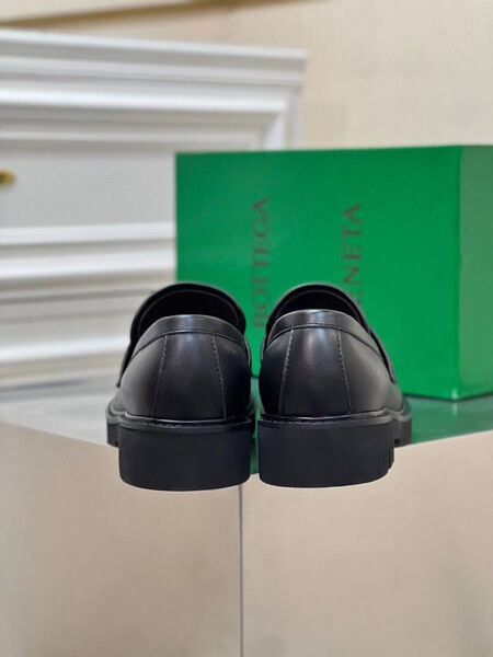Мужские лоферы Prada мужской кожа черный 145429-6