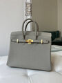 Сумка Hermès Birkin 25 женский кожа графитовый 150148-2