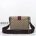 Мужская сумка мессенджер Gucci мужской канва бежевый 147907-4