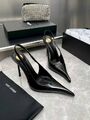 Женские туфли Saint Laurent женский кожа черный f3843227-1