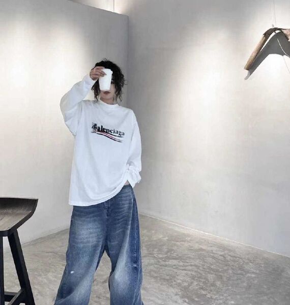 Лонгслив Balenciaga женский белый c2487026-1