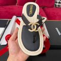 Шлепки Chanel женский кожа черный x8144336-1-2