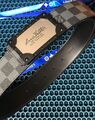 Ремень мужской Louis Vuitton мужской канва черный 63789-1