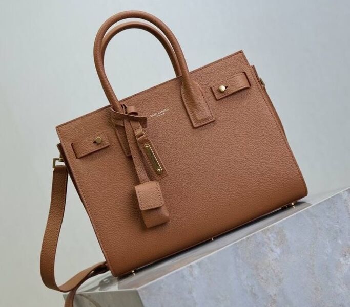Сумка Saint Laurent женский кожа бежевый 200828