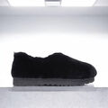 Угги Ugg Hailey Fluff Slippers женский натуральный мех черный 163230-2