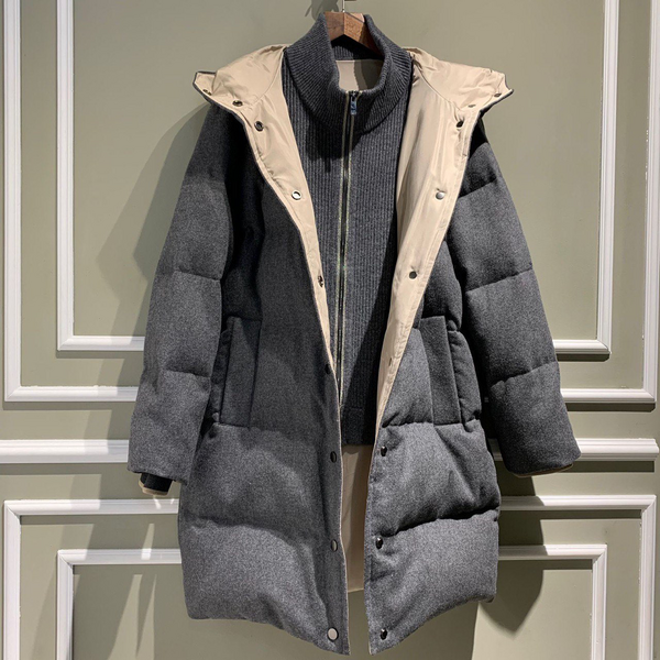 Пуховик Brunello Cucinelli женский графитовый 62268-2