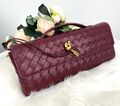 Клатч Bottega Veneta женский кожа бордовый 138066-1