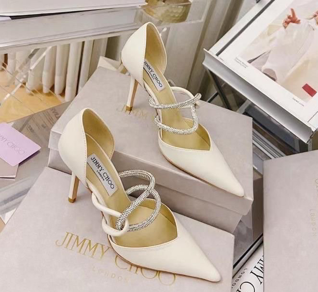 Туфли Jimmy Choo женский кожа белый 96374