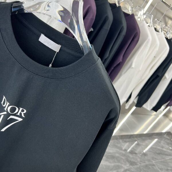 Мужской лонгслив Dior мужской черный l9231030-1-3
