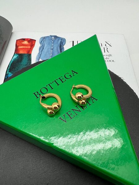 Серьги Bottega Veneta бронзовый 175816