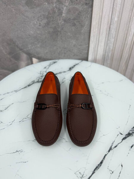 Мужские мокасины Hermès мужской кожа 185732-3