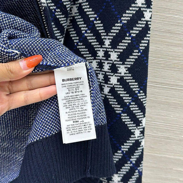 Бомбер Burberry женский синий 200343-4