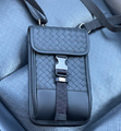 Мужская сумка мессенджер Bottega Veneta мужской кожа черный 42694-1