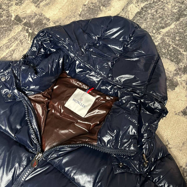 Мужской пуховик Moncler мужской синий 171408-2