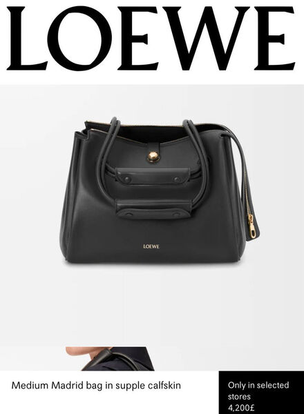 Сумка Loewe женский кожа черный 199958-4