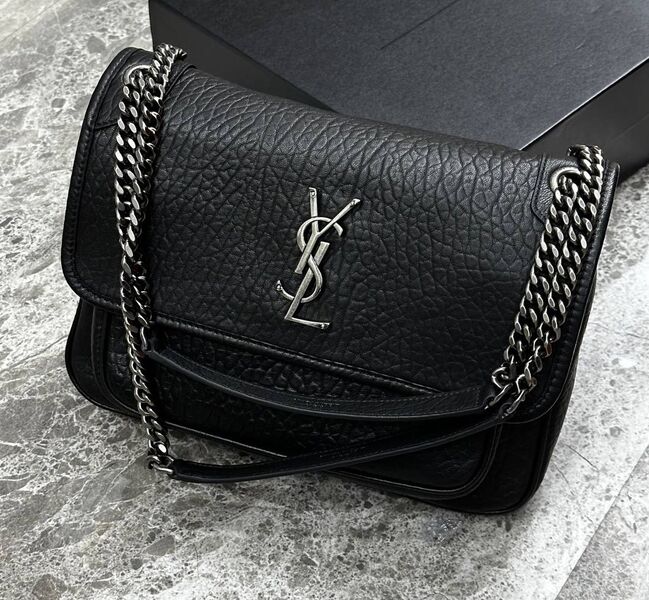 Сумка Saint Laurent женский кожа черный 129083