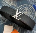 Мужской ремень Louis Vuitton мужской кожа черный 115724-1