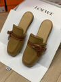 Мюли Loewe женский кожа горчичный 108102-2