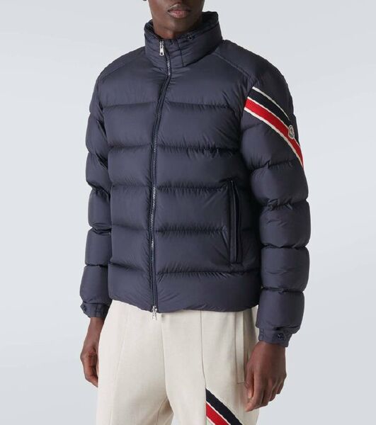 Мужской пуховик Moncler Solayan Hooded мужской синий n3029816-1-10