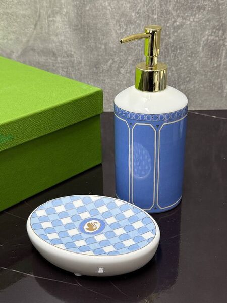 Набор для ванной комнаты Swarovski X Rosenthal фарфор бирюзовый d4191996-1-3