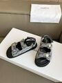 Женские сандалии Balenciaga женский текстиль серый e7492383-1-6