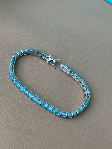 Комплект: браслет, кольцо, серьги Tiffany & Co. серебро бирюзовый h5294697-1-2