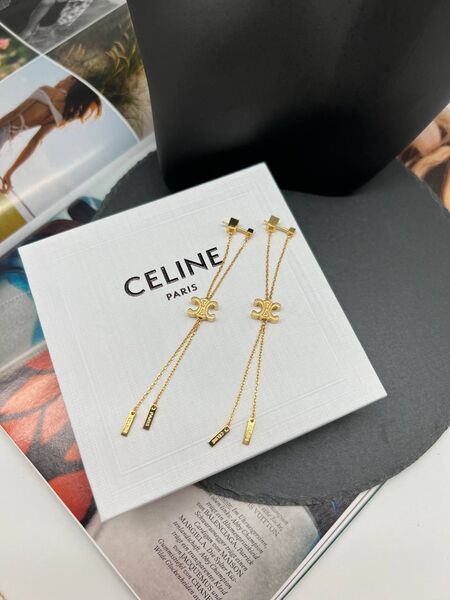 Серьги Celine золотой 175386