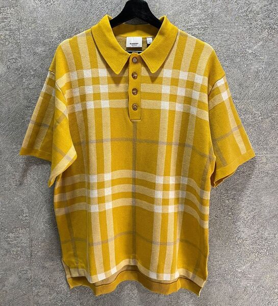 Мужское поло Burberry мужской горчичный 115997