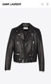 Куртка Saint Laurent женский кожа черный 39282-2
