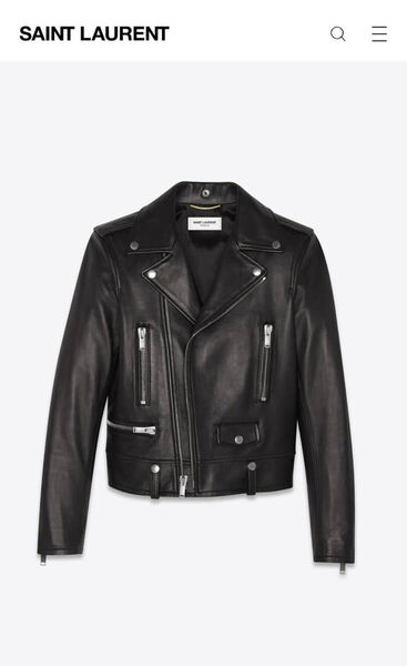 Куртка Saint Laurent женский кожа черный 39282-2