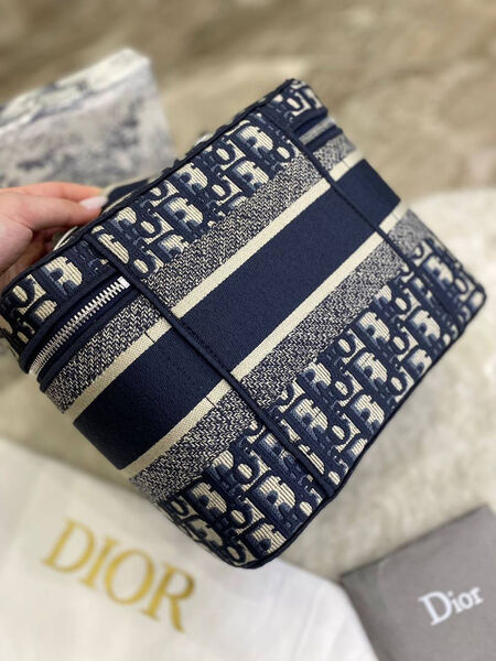 Косметичка Christian Dior женский текстиль синий 152423-5