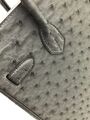 Сумка Hermès Birkin 30 женский кожа графитовый 75296-2