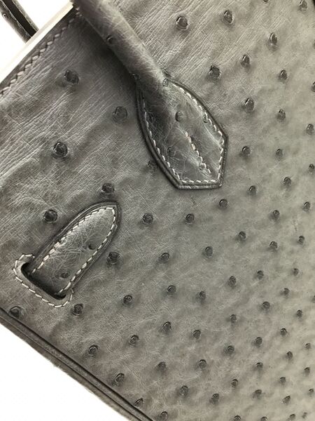 Сумка Hermès Birkin 30 женский кожа графитовый 75296-2