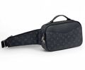 Мужская сумка слинг Louis Vuitton мужской кожа swift черный 176229