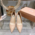 Туфли Miu Miu женский кожа бежевый 106927-2