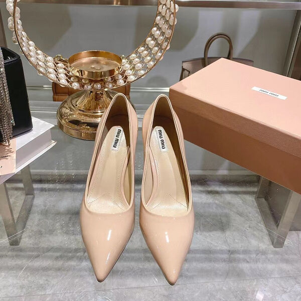 Туфли Miu Miu женский кожа бежевый 106927-2