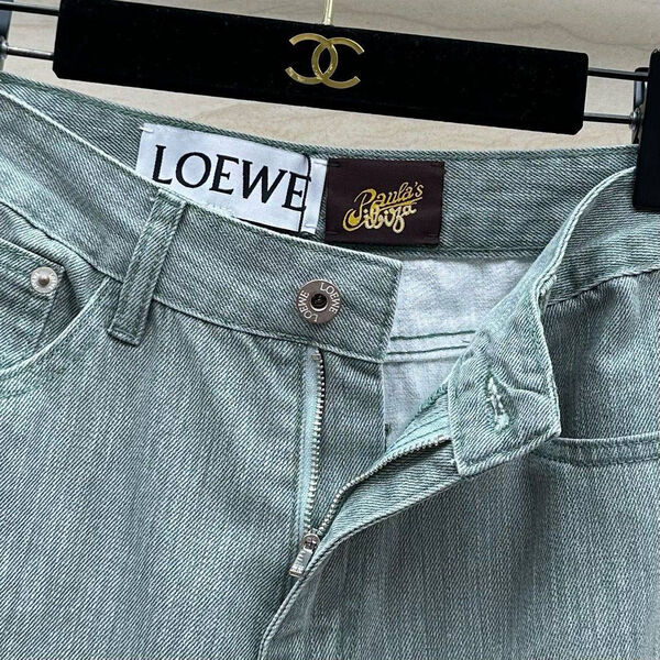 Джинсы Loewe женский джинса бирюзовый 173779-2