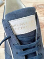 Мужские кроссовки Brunello Cucinelli мужской кожа бирюзовый 131518-5