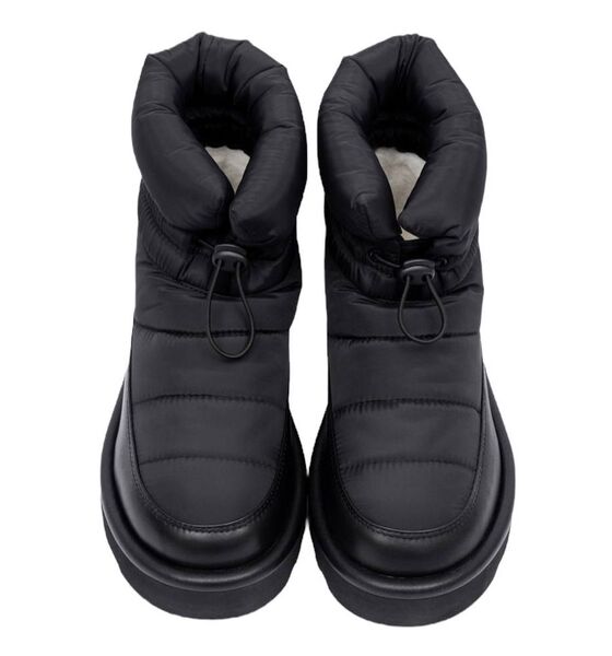 Угги Ugg Classic Mini Blow женский кожа черный 163462