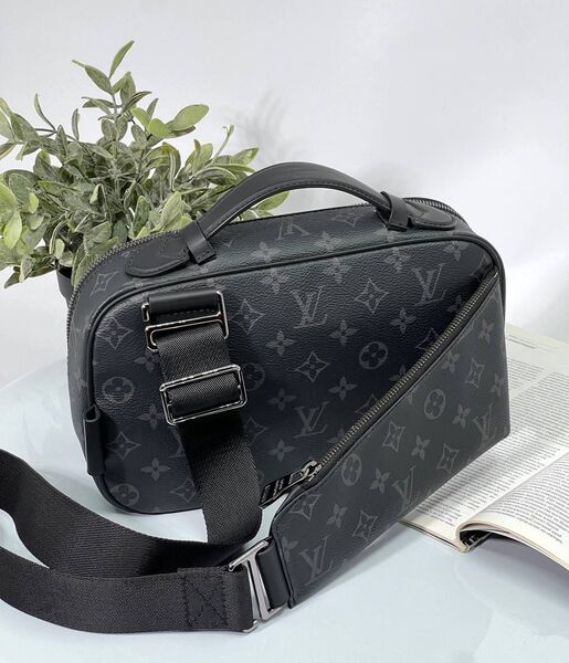 Мужская сумка слинг Louis Vuitton мужской кожа черный 176229-7