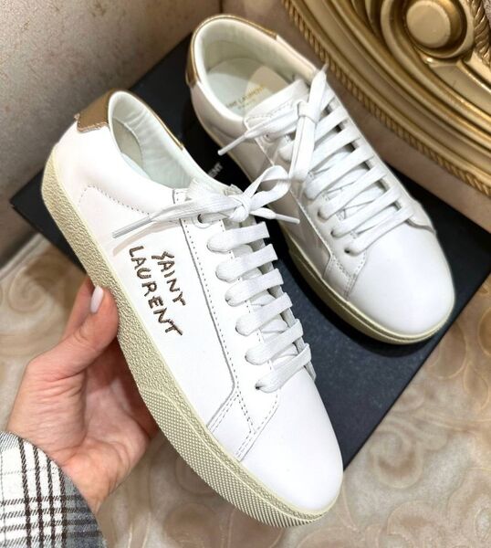 Кеды Saint Laurent женский белый 127709