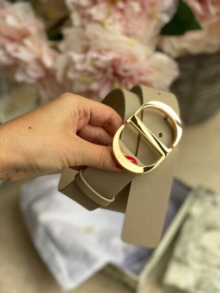Женский ремень Christian Dior женский кожа горчичный 21150-4