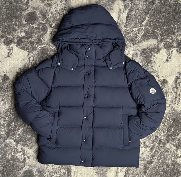 Мужской пуховик Moncler мужской синий 167334