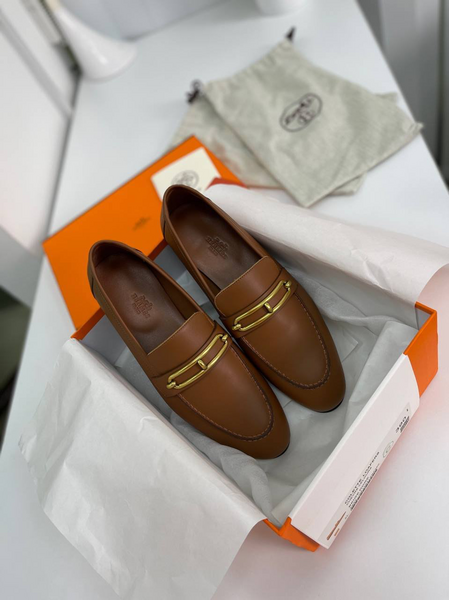 Лоферы Hermès женский кожа 40312-4