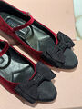 Туфли Miu Miu женский замша бордовый 138770-2