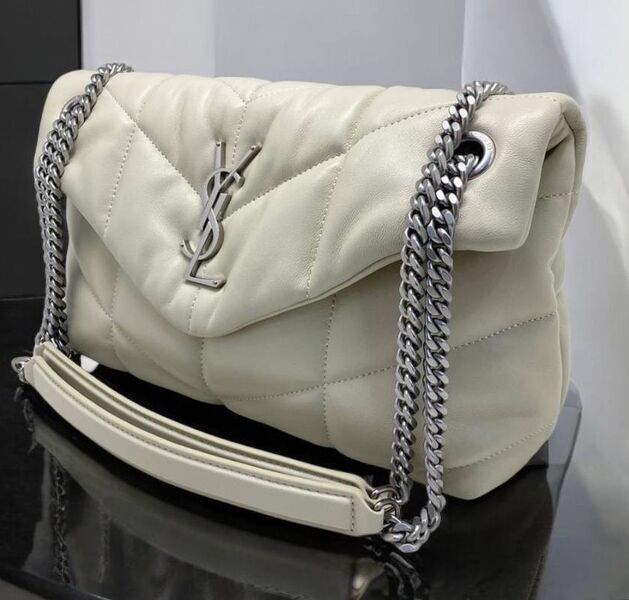 Сумка Saint Laurent женский кожа белый 156547