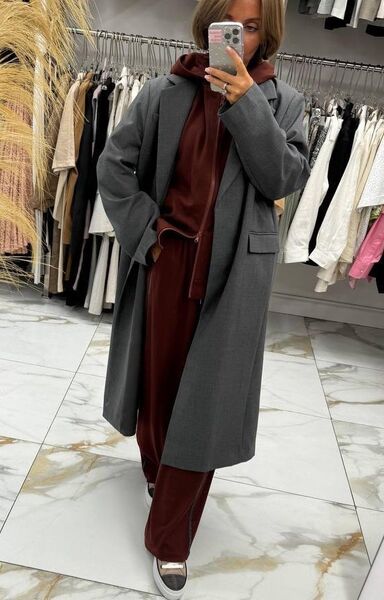 Пальто Brunello Cucinelli женский графитовый 159601