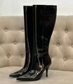 Сапоги Saint Laurent женский кожа черный 130224-1