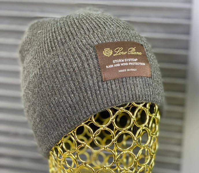 Мужская шапка Loro Piana мужской графитовый 92998