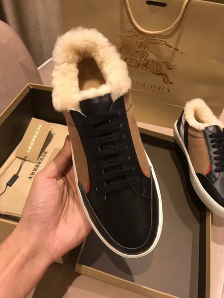 Кроссовки Burberry женский кожа черный 33019-2